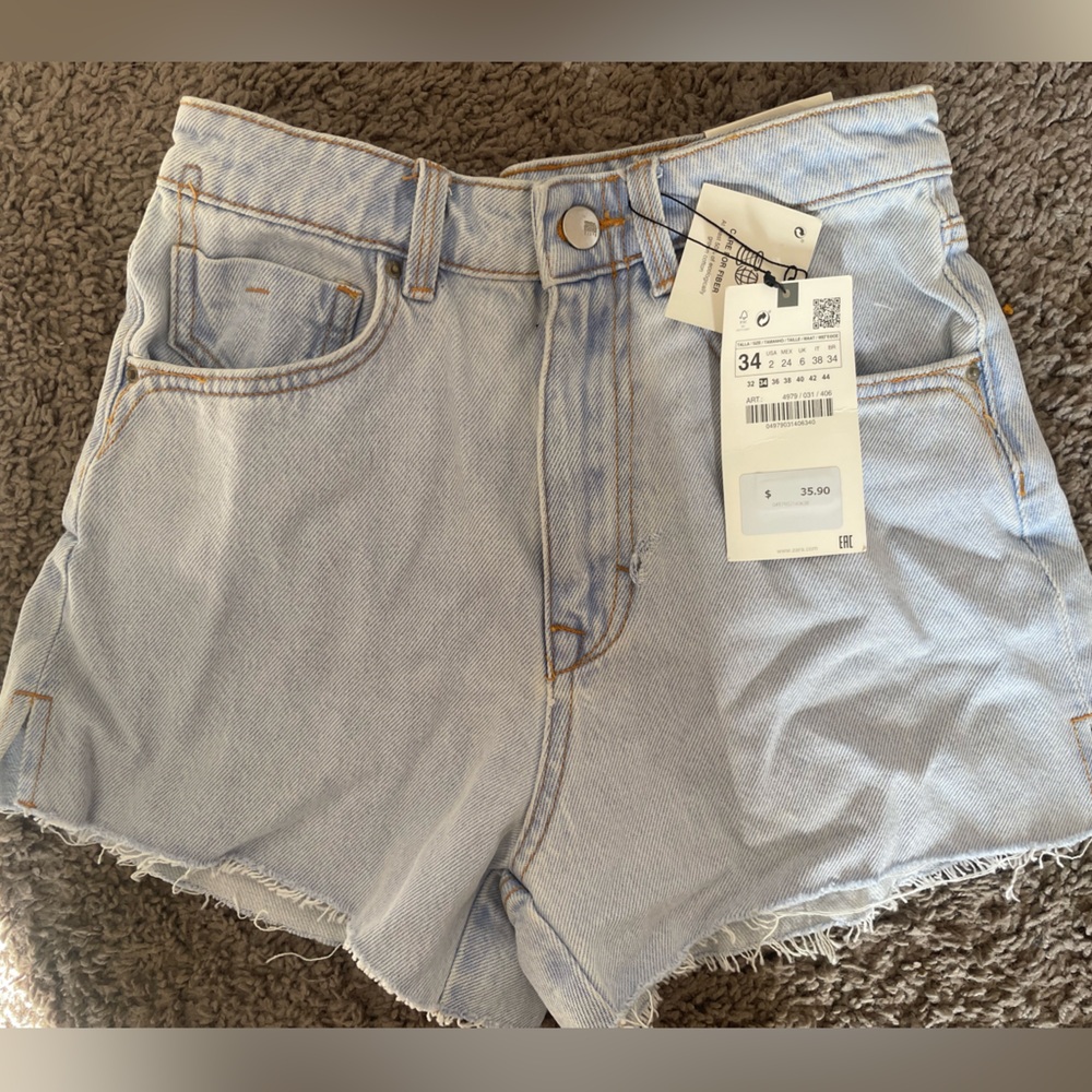 Zara High Rise Jean Short NWT Size 2